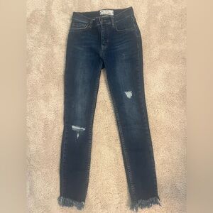 Free People Fray Edge Skinny Jean